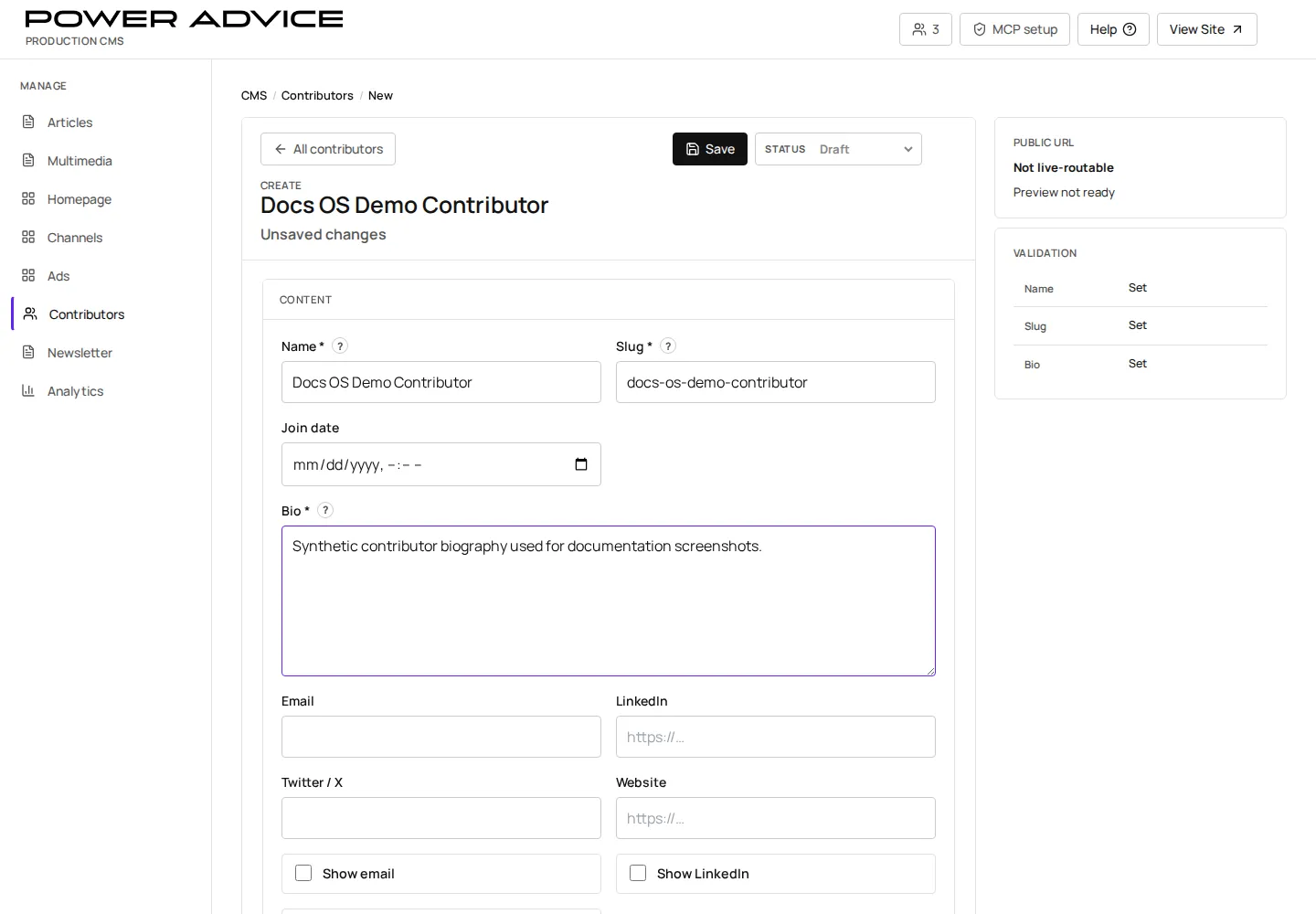 Authenticated Contributors workflow